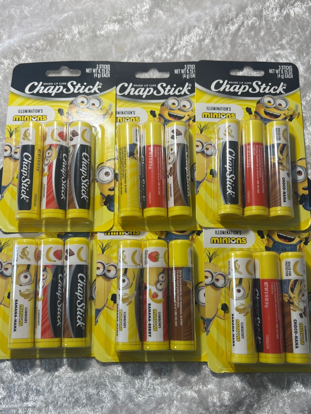 ChapStick Minions Moisturizing Lip Balm Trio Pack - Yellow